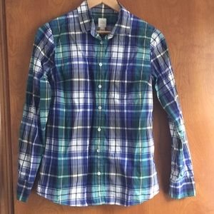J Crew plaid “The Boy Shirt” sz 6